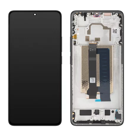 Xiaomi Poco X6 Pro fekete gyári LCD kijelző érintővel és kerettel (560002N11A00)