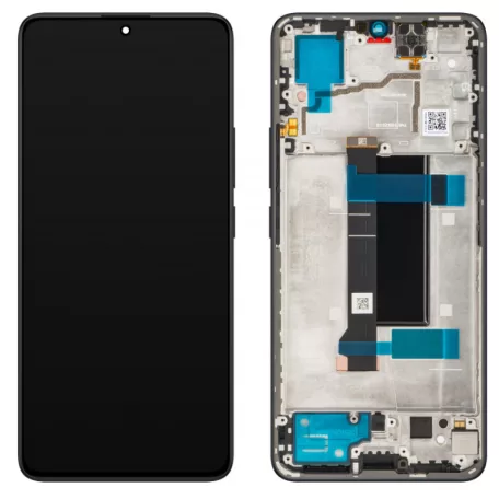 Xiaomi Redmi Note 14 5G fekete gyári LCD kijelző érintővel és kerettel (56002000O1700)