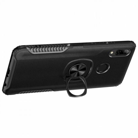 Armor Ring Huawei P30 Lite ütésálló szilikon tok fekete