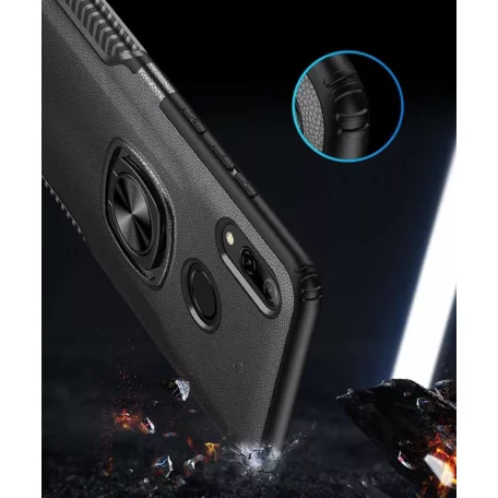 Armor Ring Apple iPhone 12 Pro Max 2020 (6.7) ütésálló szilikon tok fekete