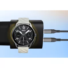   Astrum Watz 20W hálózati PD, GaN töltő vezeték nélküli töltéssel, 1X Type-C 1X USB-A, 20W, 3A, fekete