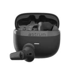   Astrum DUOZ ANC10 TWS Bluetooth V5.4 ANC zajszűrős headset 4 mikrofonnal, USB-C töltőtokkal, fekete