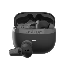   Astrum DUOZ ANC10 TWS Bluetooth V5.4 ANC zajszűrős headset 4 mikrofonnal, USB-C töltőtokkal, fekete