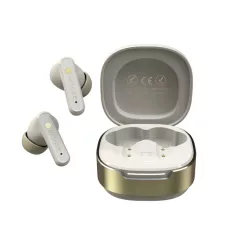   Astrum DUOZ PRO10 TWS Bluetooth V5.4 hibrid ANC zajszűrős headset 6 mikrofonnal, USB-C töltőtokkal, fehér