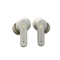   Astrum DUOZ PRO10 TWS Bluetooth V5.4 hibrid ANC zajszűrős headset 6 mikrofonnal, USB-C töltőtokkal, fehér