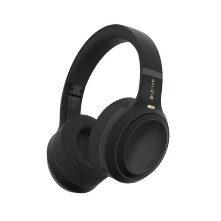 Astrum Ease Drift sztereó fekete bluetooth 6.0 ANC aktív zajszűrős fejhallgató beépített mikrofonnal