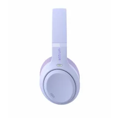   Astrum Ease Drift sztereó bluetooth 6.0 ANC aktív zajszűrős fejhallgató beépített mikrofonnal lila