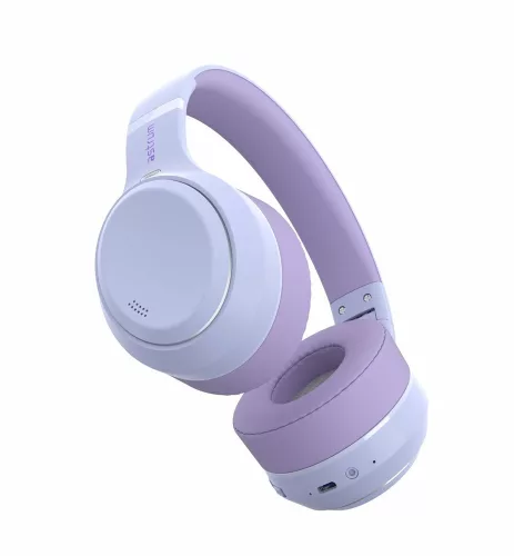 Astrum Ease Drift sztereó bluetooth 6.0 ANC aktív zajszűrős fejhallgató beépített mikrofonnal lila