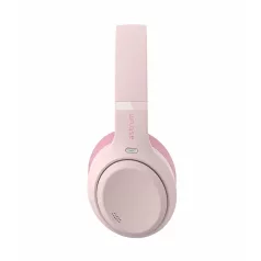   Astrum Ease Drift sztereó bluetooth 6.0 ANC aktív zajszűrős fejhallgató beépített mikrofonnal pink