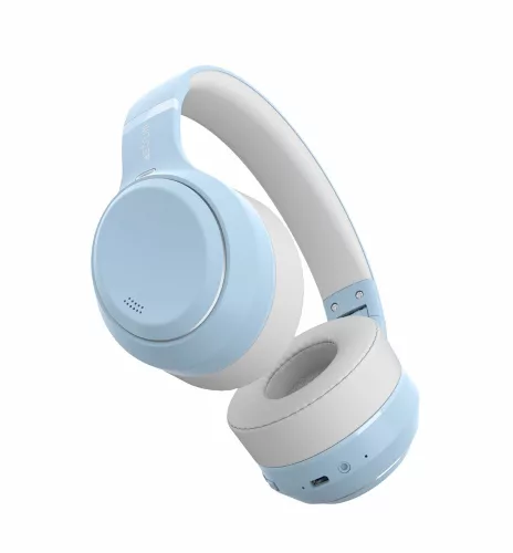 Astrum Ease Drift sztereó bluetooth 6.0 ANC aktív zajszűrős fejhallgató beépített mikrofonnal kék