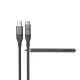 Astrum VerveMesh VMAC20 USB-A - Type-C szövetbevonatos adatkábel 3A, 2.0M fekete