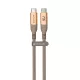 Astrum VerveMesh VMCC60 Type-C - Type-C szövetbevonatos adatkábel, 1.2M arany