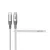 Astrum VerveMesh VMCC60 Type-C - Type-C szövetbevonatos adatkábel, 1.2M fehér