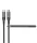 Astrum VerveMesh VMCC100 Type-C - Type-C szövetbevonatos adatkábel 5A, 2.0M szürke