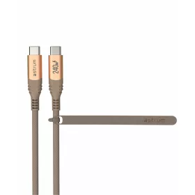   Astrum VerveMesh VMCC240 Type-C - Type-C szövetbevonatos adatkábel, 2.0M arany
