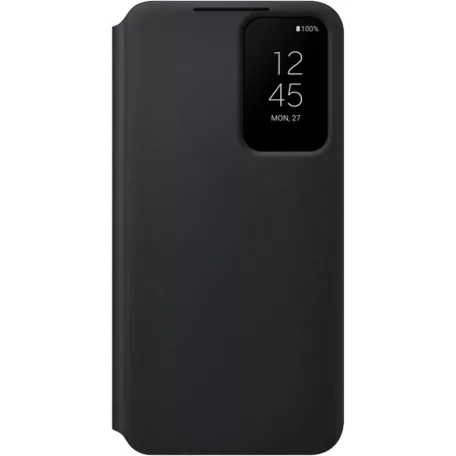 Samsung Clear View (EF-ZS901CBEGEE) S901 Galaxy S22 (2022) oldalra nyíló mágneses könyvtok fekete