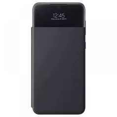   Samsung Clear View (EF-EA336PBEGEE) A336 Galaxy A33 5G oldalra nyíló mágneses könyvtok fekete
