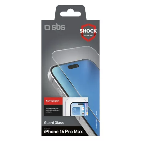 SBS Guard Glass Apple iPhone 16 Pro (6.3) 9H keménységű előlapi prémium üvegfólia