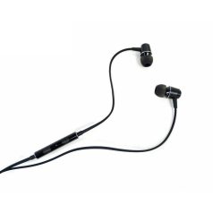 Nokia 8 fekete gyári fémházas sztereo headset 3.5mm jack