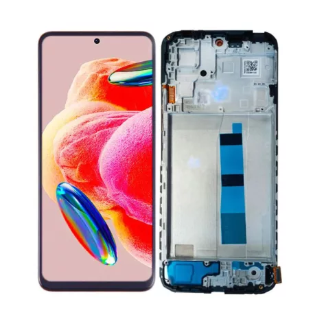 Xiaomi Redmi Note 12S 4G fekete LCD kijelző érintővel és kerettel