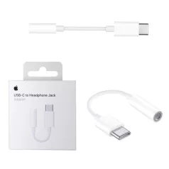   BLISZTERES Apple Type - C - 3,5 mm-es jack gyári átalakító adapter fehér (MU7E2ZM/A)
