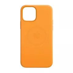   Apple iPhone 12 Mini 2020 (5.4) narancssárga gyári Magsafe bőr tok (MHK63ZM/A)