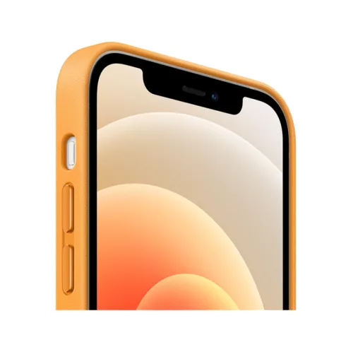 Apple iPhone 12 Mini 2020 (5.4) narancssárga gyári Magsafe bőr tok (MHK63ZM/A)
