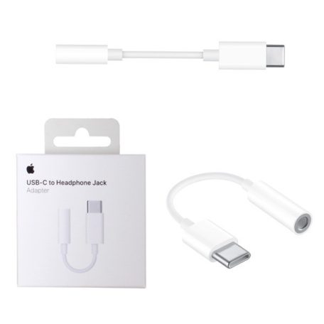 BLISZTERES Apple Type - C - 3,5 mm-es jack gyári átalakító adapter fehér (MW2Q3ZM/A)
