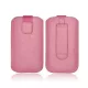 Forcell Deko univerzális kihúzós tok - Nokia 6300/5310 Maxcom MM128, MM129 pink