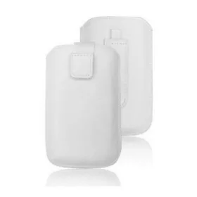   Forcell Deko univerzális kihúzós tok - Apple iPhone 3G/4G/4S, Alcatel 1068D/2057D, Blaupunkt FS04 fehér