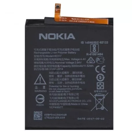 Nokia HE317/HE335 gyári akkumulátor Li-Ion 3000mAh (Nokia 6)