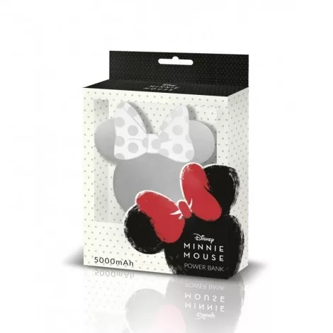 Disney power bank - Minnie Mirror 5000mAh ezüst 5W