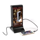 Astrum PB200 fekete asztali Power Bank 20000mAh 2 x 2.1A USB Port / 1 micro USB kábel / 1 2.1A iPhone 8pin kábel 10W