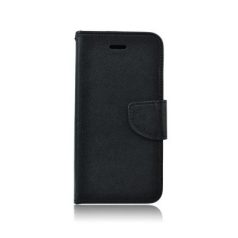   Fancy Samsung G935 Galaxy S7 Edge oldalra nyíló mágneses könyv tok szilikon belsővel fekete