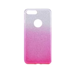   Shining Glitter tok - Huawei Y5 (2019) / Honor 8S / Honor 8S (2020) ezüst - pink csillogó tok