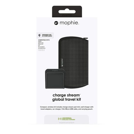 Mophie Charge Steam töltő készlet vezeték nélküli töltővel 5 féle dugvillával