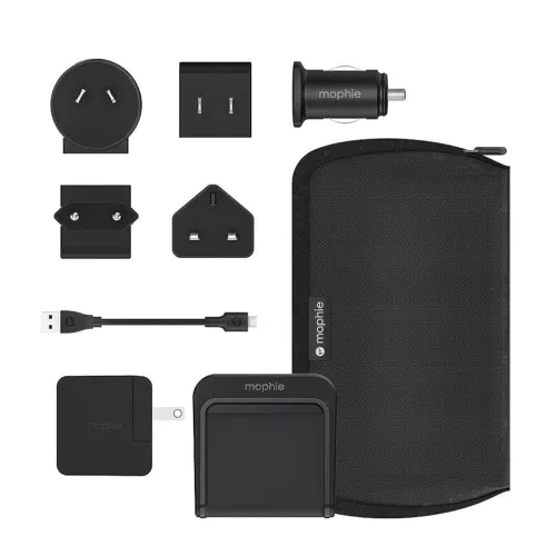 Mophie Charge Steam töltő készlet vezeték nélküli töltővel 5 féle dugvillával