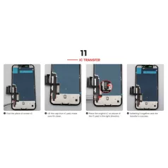   JH Apple iPhone 11 (6.1) 2019 fekete LCD kijelző érintővel (FHD, removable IC)