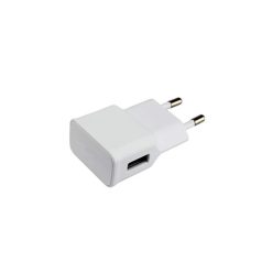 Utángyártott fehér hálózati USB-A töltőfej 1000mAh 5W