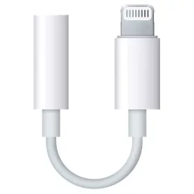   Apple Lightning - 3,5 mm-es jack gyári átalakító adapter fehér (mmx62zm/a)