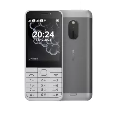   Nokia 230 (2024) Mobiltelefon, Kártyafüggetlen, Dual Sim, fehér
