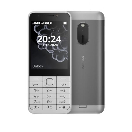 Nokia 230 (2024) Mobiltelefon, Kártyafüggetlen, Dual Sim, fehér