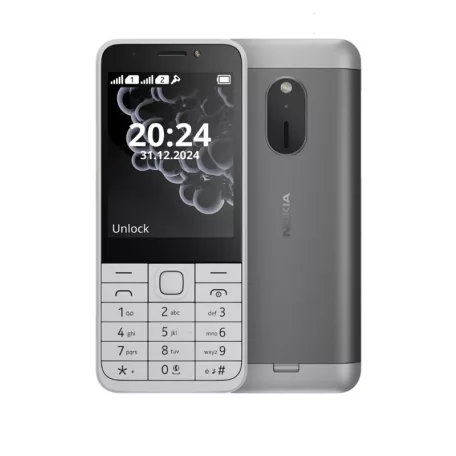 Nokia 230 (2024) Mobiltelefon, Kártyafüggetlen, Dual Sim, fehér