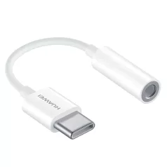   Bliszteres Huawei CM20 gyári Type-C - 3,5mm jack átalakító kábel fehér
