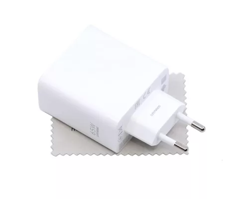 Oneplus Warp WC1007A31JH fehér gyári hálózati USB Type-A gyors töltőfej (SuperCharge) 65W 6,5A