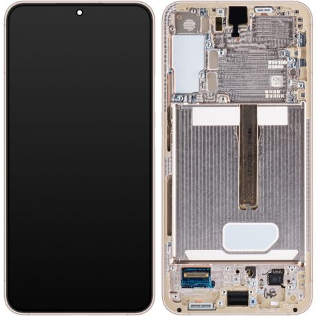 Samsung SM-S906 Galaxy S22 Plus (2022) lila (GH82-27500F) gyári LCD kijelző érintővel és kerettel