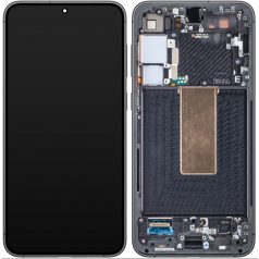  Samsung SM-S916 Galaxy S23 Plus fekete (GH82-30476A) gyári LCD kijelző érintővel és kerettel