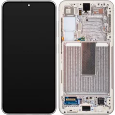   Samsung SM-S911 Galaxy S23 krém gyári LCD kijelző érintővel és kerettel