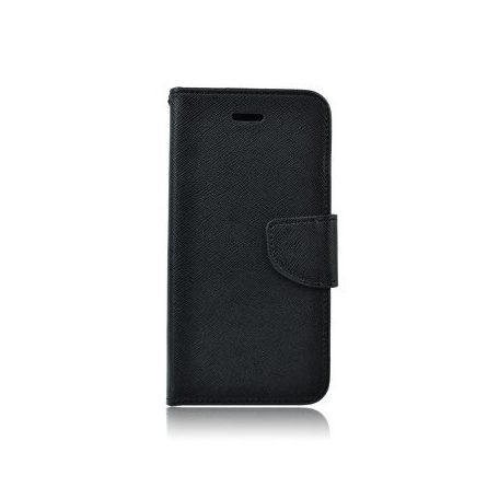 Fancy Samsung G955 Galaxy S8 Plus oldalra nyíló mágneses könyv tok szilikon belsővel fekete