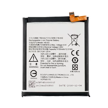 Nokia HE322 gyári akkumulátor Li-Ion 3120mAh (Nokia 7)